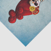 De dag van de dood en de levendige zeemeermin tissuepapier (Detail)