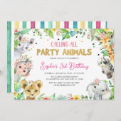 De dag van de geboorte van het Safari-Oerwoud van  Kaart (Voorkant / Achterkant)