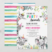 De dag van de geboorte van het Safari-Oerwoud van  Kaart (Voorkant / Achterkant)