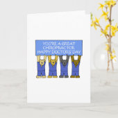 De Dag van de Gelukkige Arts van de chiropracticus Kaart (Gele Bloem)