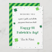 de dag van de groene staart is een moderne klap feestdagenkaart (Voorkant / Achterkant)