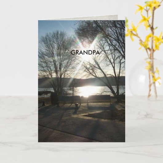 De Dag van de grootvader Kaart (Gele Bloem)