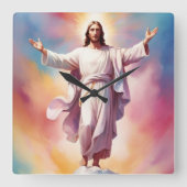 De Dag van de Heer Jezus Vierkante Klok (Voorkant)