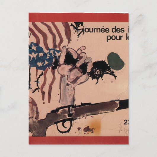 De dag van de intellectuelen_Propaganda-Poster Briefkaart (Voorkant)