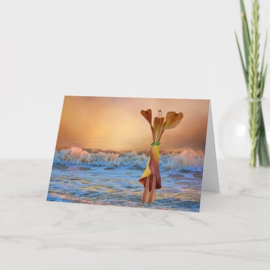 De dag van de kreeft aan het strand kaart (Voorkant)