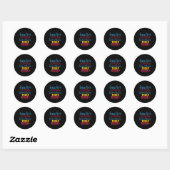 De dag van de leraar Tacher Touch Tomorrow Today Ronde Sticker (Vel)