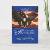 De Dag van de onafhankelijkheid, het Vierde van Kaart (Voorkant)