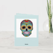 De Dag van de Schedel van de suiker van de Doden Kaart (Achterkant)