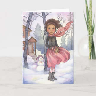 De Dag van de sneeuw - het Wenskaart van de Winter Kaart