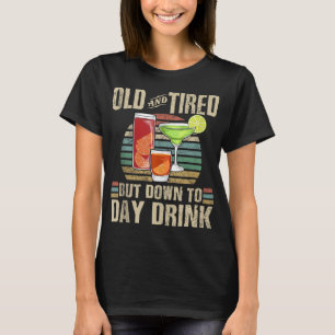 De dag van de Steun van de Drink van het oude en v T-shirt