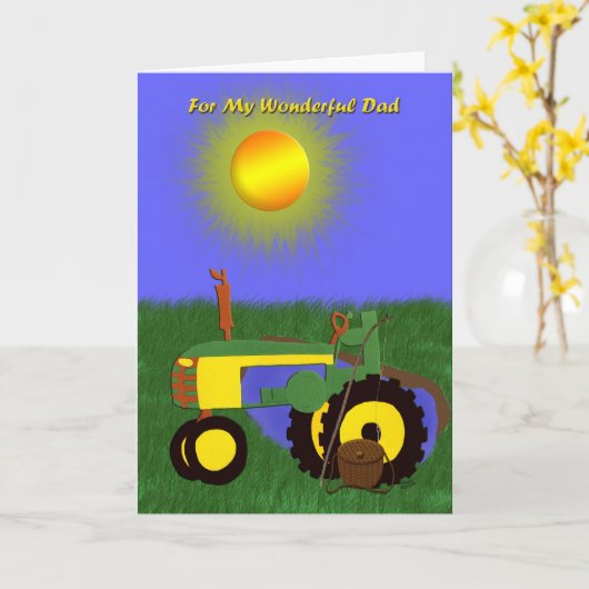 De Dag van de vader Vist Paar en de Groene Kaart v (Gele Bloem)