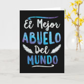 De Dag van de Vaders van Gr Mejor Abuelo Del Mundo Kaart (Gele Bloem)