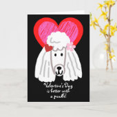 De Dag van de valentijn is beter met een Wiekhart Kaart (Gele Bloem)