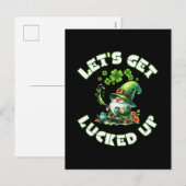 de dag van de vreugde van de heilige patrick feestdagenkaart (Voorkant / Achterkant)