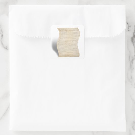 De Dag van de vrijheid van informatie Vierkante Sticker (Tas)