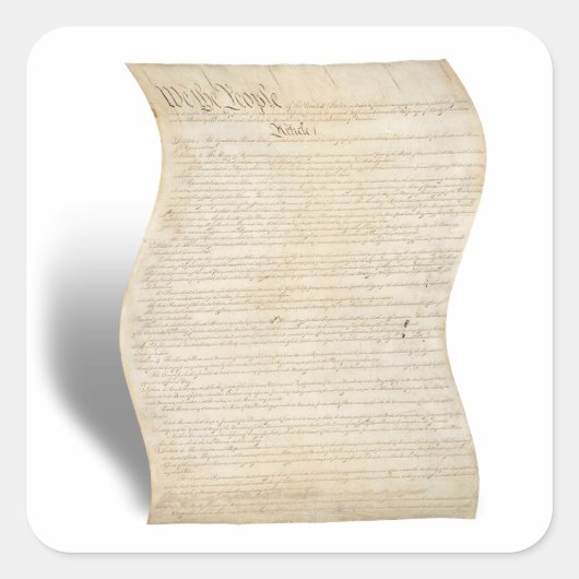 De Dag van de vrijheid van informatie Vierkante Sticker (Voorkant)