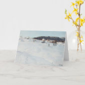 De Dag van de Winter in Noorwegen, 1886 Kaart (Gele Bloem)