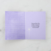 De Dag van de Zwarte Dagen en Dandelion op paars Kaart (Binnen)