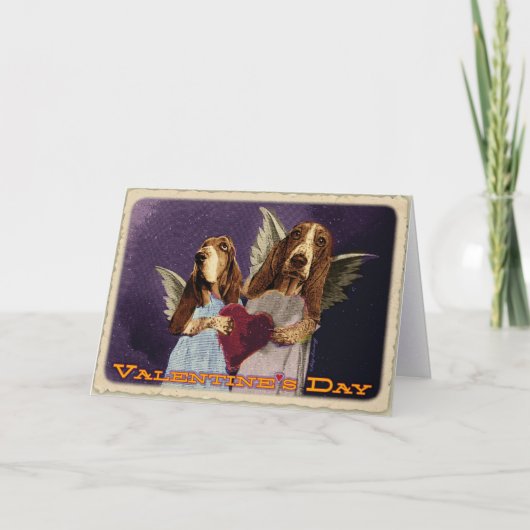 De Dag van gelukkige Bassentine Feestdagen Kaart (Voorkant)