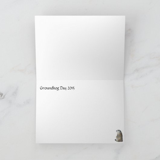 De Dag van Groundhog - het is Komst… Kaart (Binnen)
