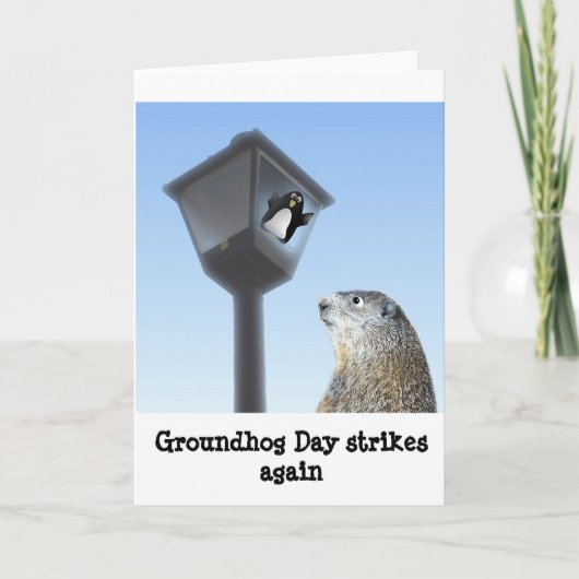De Dag van Groundhog slaat opnieuw Kaart (Voorkant)