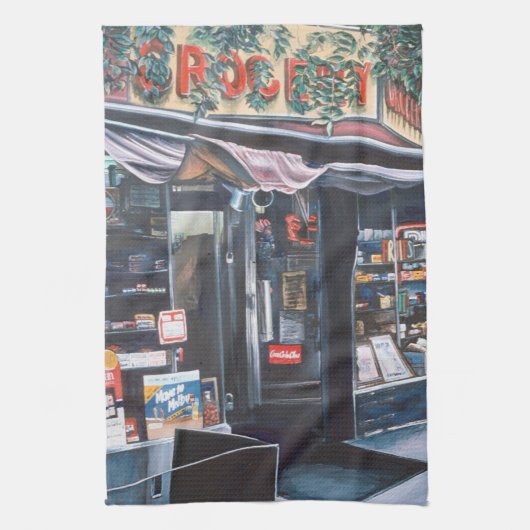 De Dag van het cadeau Bekijk een Tranquil verleden Theedoek (Verticaal)