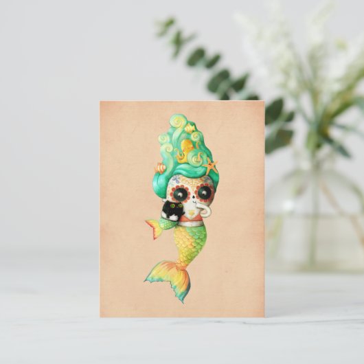 De dag van het dode meisje briefkaart (Staand voorkant)