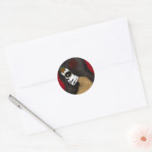 De dag van het dode meisje ronde sticker (Envelop)