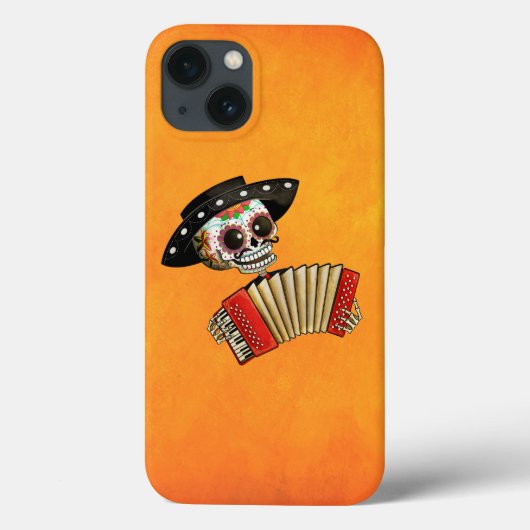 De dag van het dode skelet El Mariachi Case-Mate iPhone Case (Achterkant)