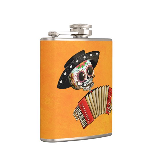 De dag van het dode skelet El Mariachi Heupfles (Rechts)