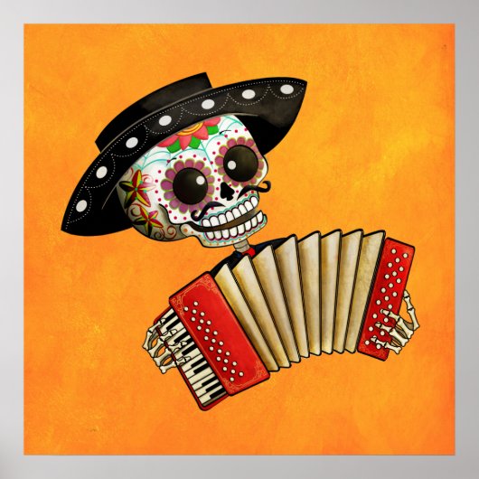 De dag van het dode skelet El Mariachi Poster (Voorkant)