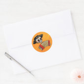 De dag van het dode skelet El Mariachi Ronde Sticker (Envelop)