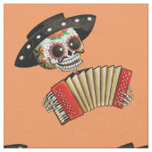 De dag van het dode skelet El Mariachi Stof (Close Up)