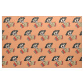 De dag van het dode skelet El Mariachi Stof (Fat Quarter)