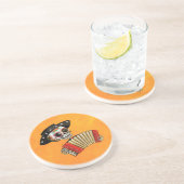 De dag van het dode skelet El Mariachi Zandsteen Onderzetter (Zijkant)