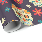 De dag van het dode suikerpatroon cadeaupapier (Rol Hoek)