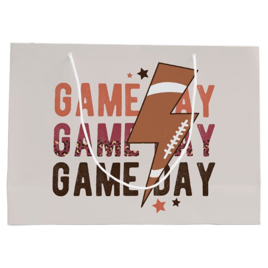 de dag van het football sporten groot cadeauzakje (Achterkant)