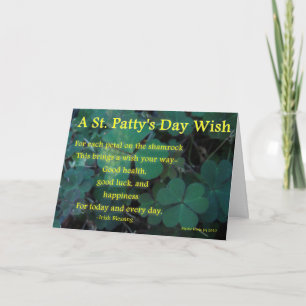 De Dag van het gelukkige St. Pasteitje - Klaver Kaart