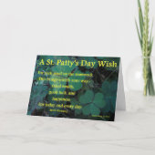 De Dag van het gelukkige St. Pasteitje - Klaver Kaart (Voorkant)