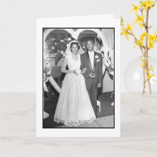 De Dag van het huwelijk Kaart (Gele Bloem)