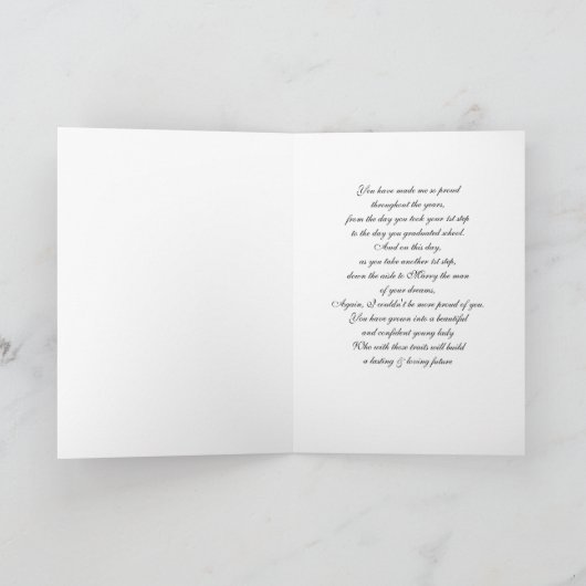 De Dag van het Huwelijk van de dochter Kaart (Binnen)