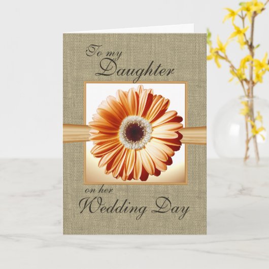 De Dag van het Huwelijk van de dochter Kaart (Gele Bloem)