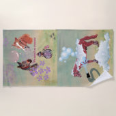 de dag van het paardenbad, of kalender, of strandlaken (Voorkant)