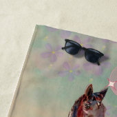 de dag van het paardenbad, of kalender, of strandlaken (In situ)