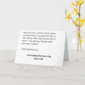 De Dag van internationale Vrouwen - Alle Vrouwen Kaart (Gele Bloem)