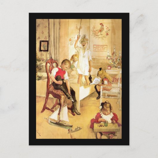 De Dag van Kerstmis in het Kinderdagverblijf Feestdagenkaart (Voorkant)