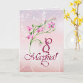 De dag van Russische Internationale vrouwen, roze Kaart (Gele Bloem)