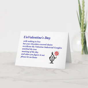 De Dag van UnValentine Feestdagen Kaart