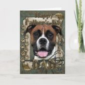 De Dag van vaders - Bokser - Vindy Kaart (Voorkant)