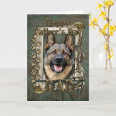 De Dag van vaders - de Poten van de Steen - Duitse Kaart (Gele Bloem)